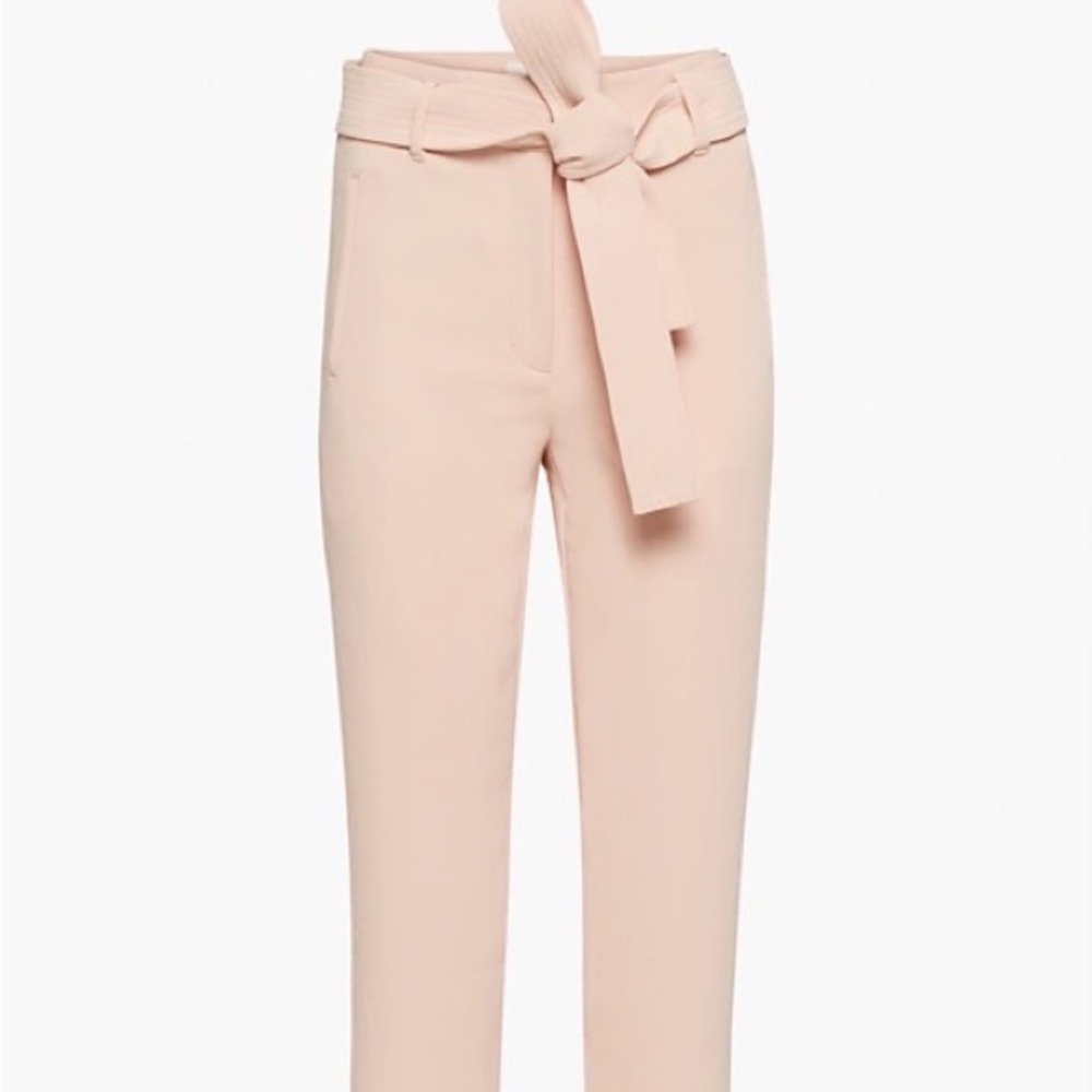 Wilfred Tie-Front Pant High-waisted, belted pants- 8
